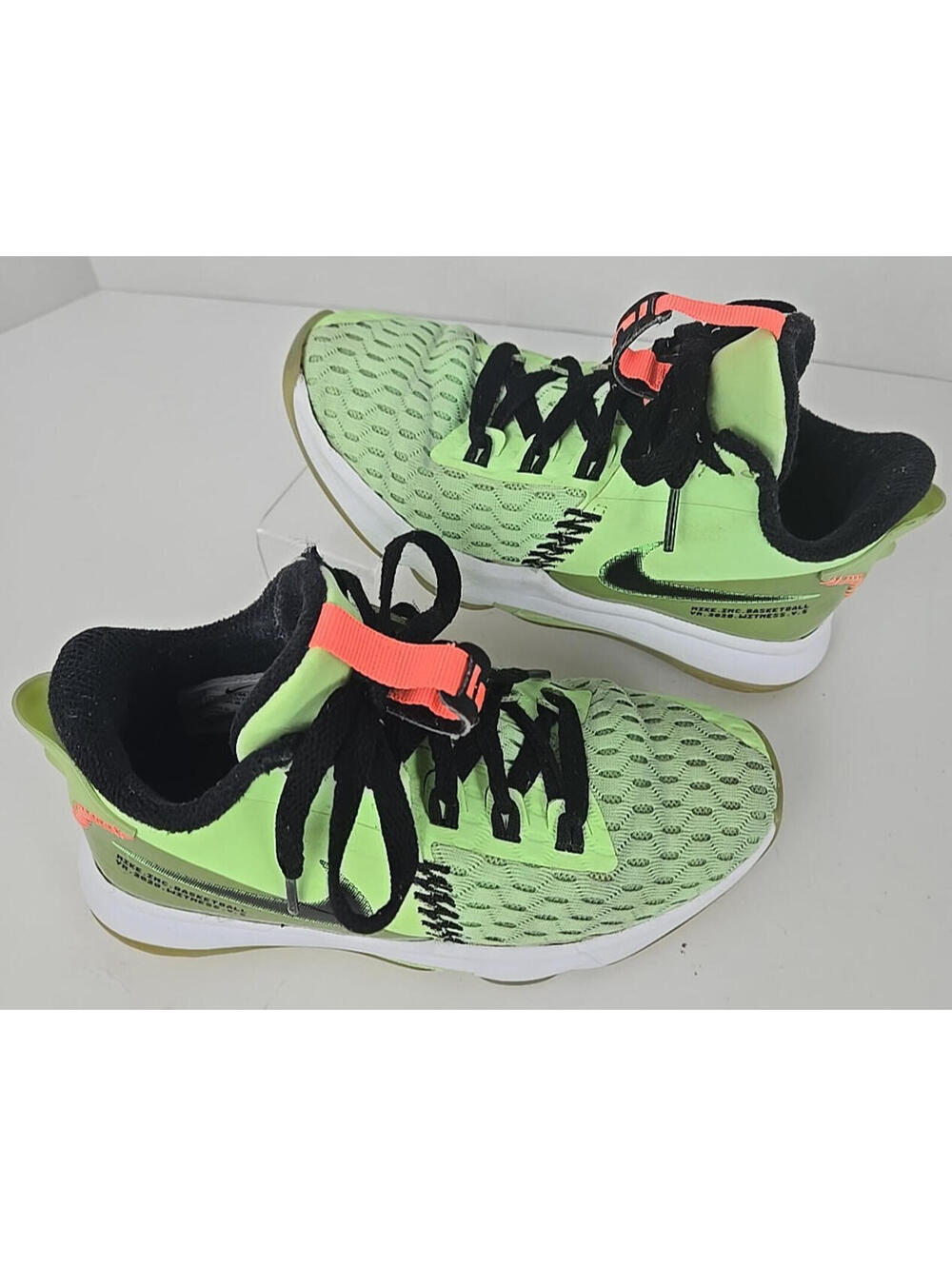 Nike Lebron Witness Air Zoom Basketball Sneaker Shoes Lime Green Size US 1Y